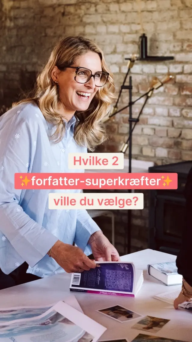 Nogle gange kan man godt ønske sig ekstraordinære evner, især når man står lidt i et arbejde, der kan virke uoverskueligt🙈📖

Hvilke 2 forfatter-superkræfter ville du allerhelst have?😁📚
.
.
.
.
.
#forfatterliv #bookstagram #dklit #skrivning #forfatter #forfatterspire #skrivelyst