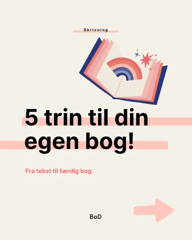 👉Swipe for processen fra tekst til din egen bog📖🥰 Og nyd godt af brugbare tips undervejs! 

Du finder også en konkret guide til, hvordan du laver din bog online i myBoD via link i bio👏

Har du spørgsmål til tryk eller udgivelse? Så stil dem gerne i kommentarsporet!🤗

#bogudgivelse #forfatterspire #skrivning #forfatterdrøm #boger